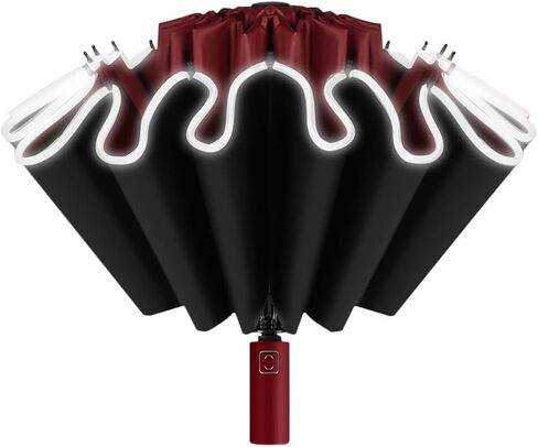 مظلات سفر مدمجة من Mersuii للمطر، مظلة عكسية قابلة للطي، 16 ضلع، مظلة غولف أوتوماتيكية مفتوحة ومغلقة مضادة للأشعة فوق البنفسجية in Kuwait