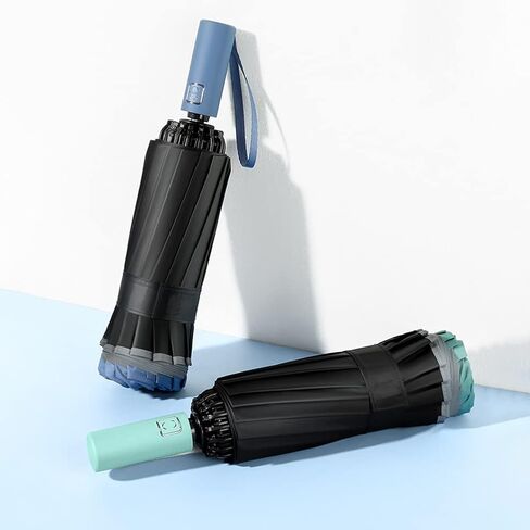 مظلات سفر مدمجة من Mersuii للمطر، مظلة عكسية قابلة للطي، 16 ضلع، مظلة غولف أوتوماتيكية مفتوحة ومغلقة مضادة للأشعة فوق البنفسجية in Kuwait