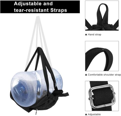 KAMO Drawstring Backpack Bag - Sport Swimming Yoga Backpack with Shoe Compartment, Two Water Bottle Holder for Men Women Large String Backpack Athletic Sackpack for Travel in Saudi Arabia