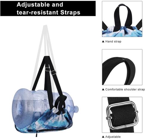 KAMO Drawstring Backpack Bag - Sport Swimming Yoga Backpack with Shoe Compartment, Two Water Bottle Holder for Men Women Large String Backpack Athletic Sackpack for Travel in Saudi Arabia