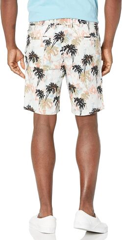 BOSS Men's Tropical Print Cotton Blend Shorts in Kuwait
