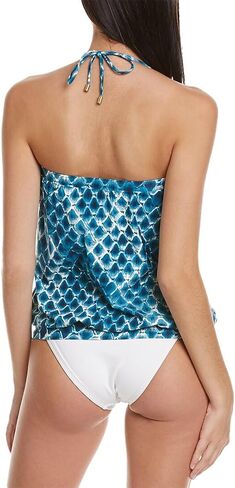 Vince Camuto Women's Standard Chain Halter Blouson Tankini in Saudi Arabia