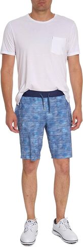 Robert Graham Men's Forman Knit Short, Navy in Saudi Arabia