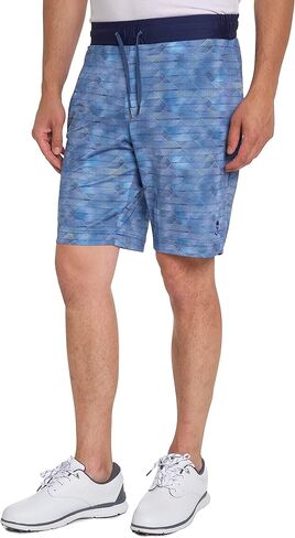 Robert Graham Men's Forman Knit Short, Navy in Saudi Arabia