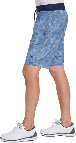 Robert Graham Men's Forman Knit Short, Navy in Saudi Arabia