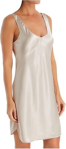 Shadowline Women's Satin Essentials Wide Strap Chemise in Saudi Arabia