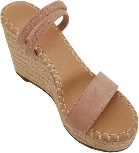 صندل نسائي من VETASTE بشريط للكاحل ويدج مفتوح من الأمام وصندل إسبادريل ذو نعل سميك in Kuwait