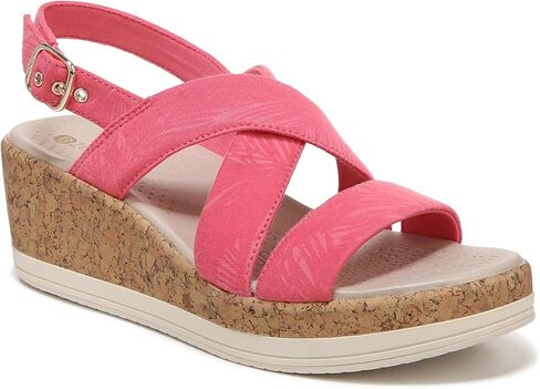 صندل نسائي من BZees Radiant Cork Wedge Strappy in Saudi Arabia