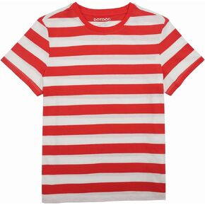 DOTDOG Kids Short Sleeve T-Shirts Soft Cotton Jersey Tshirt Crewneck Tees for Boys or Girls Unisex 3-12 Years