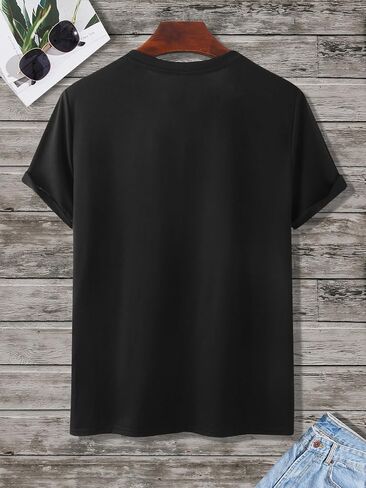 COZYEASE Mens Vintage Graphic Tees Short Sleeve Crewneck Casual Summer Mens T Shirts Streetwear in Saudi Arabia