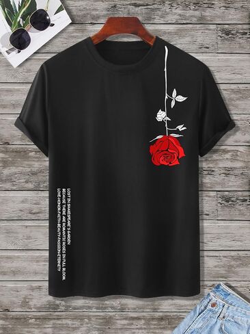 COZYEASE Mens Vintage Graphic Tees Short Sleeve Crewneck Casual Summer Mens T Shirts Streetwear in Saudi Arabia