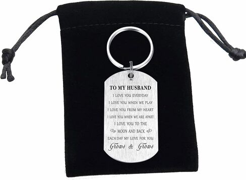 Resdink to My Husband Christmas Gifts from Wife, I Love You Gifts for Husband Men Him, Cufe Keychain for Husband, Meaningful Anniversary Birthday Gifts for Husband Valentines Present Ideas in Saudi Arabia