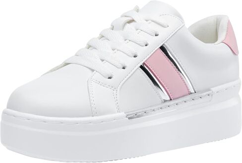 Jeossy Women's 8028 Platform Fashion Sneaker,Casual Lace Up Shoes with Arch Support in Saudi Arabia