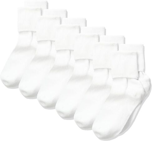 Jefferies Socks unisex-child 6-pack Organic Cotton Turn Cuff (Toddler/Little Kid/Big Kid) in Saudi Arabia