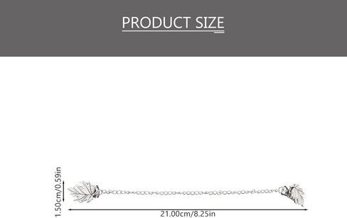 KALLORY 4pcs Vintage Sweater Shawl Chain Clips Retro Cardigan Clips Collar Chain Clips Shirt Dresses Brooch Clips for Women Girls in Saudi Arabia