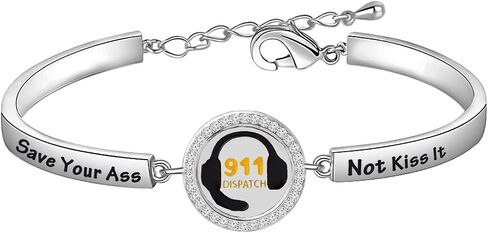 BEKECH Dispatcher Gift 911 Operator Gift Trained to Save Your Ass Not Kiss It Emergency Dispatcher Keychain in Saudi Arabia