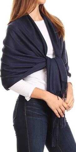 Sakkas Iris Warm Super Soft Cashmere Feel Pashmina Shawl/Scarf with Fringes in Saudi Arabia