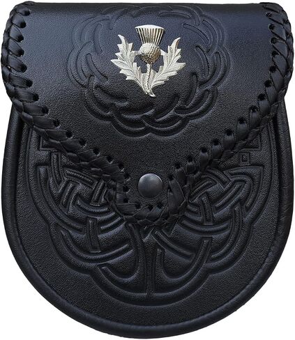CLOUD KILT" Sporran Kilt For Men Premium Leather Quality Traditional Scottish Kilt With Chain Belt Kilt Accessories For Men in Saudi Arabia