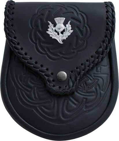 CLOUD KILT" Sporran Kilt For Men Premium Leather Quality Traditional Scottish Kilt With Chain Belt Kilt Accessories For Men in Saudi Arabia