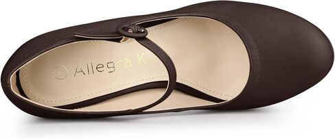 Allegra K Women's Platform Round Toe Ankle Strap Mary Jane Shoes Pump Stiletto Heel Pumps in Saudi Arabia