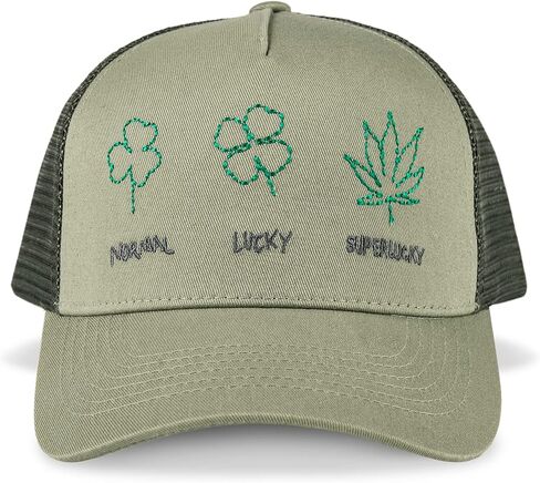 Lucky Brand Standard Super Lucky Trucker Hat, Moss, One Size in Saudi Arabia