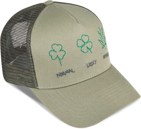 Lucky Brand Standard Super Lucky Trucker Hat, Moss, One Size in Saudi Arabia