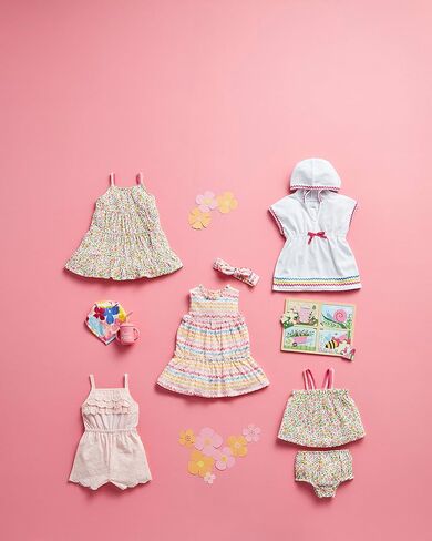 Mud Pie One Size Girls Floral Tiered Dress in Saudi Arabia