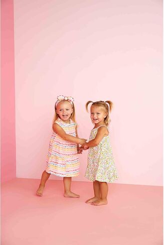 Mud Pie One Size Girls Floral Tiered Dress in Saudi Arabia