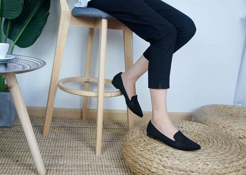 Feversole Women's Woven Fashion Breathable Knit Flat Shoes in Saudi Arabia