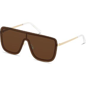 LYZOIT Rimless Oversized Square Sunglasses for Women Men Flat Top Shield Frameless Sun Glasses in Kuwait