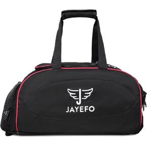 Jayefo Sports Duffle Bag for Travel, Gym, Camping, Overnight and Sports - Camping and Hiking Backpack - Standard Size - Black Red in Kuwait