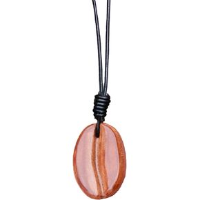 سلسلة مفاتيح جلدية مصنوعة يدويًا من RRBMMH سلسلة مفاتيح حبوب القهوة الفريدة المصنوعة يدويًا حقيبة حبوب القهوة قلادة حقيبة ساحرة للرجال والنساء in Kuwait