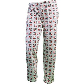 I Love NY Lounge Pants Pajama Bottoms New York Sleepwear (White, Small) in Kuwait