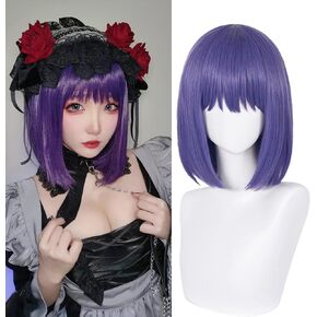 LABEAUTÉ Long Blonde Pink Wig for Girls Women Cosplay Wig Anime Straight Hair with Bangs for Halloween Party with Cap (Ombre Blonde Pink)