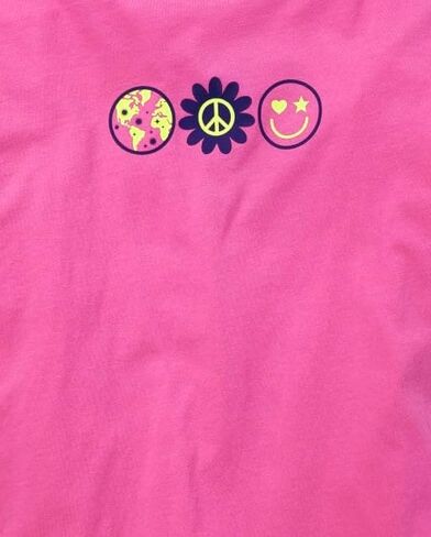Sugar & Jade Girls' Teen Short Sleeve Oversized Graphic T-Shirt in Kuwait
