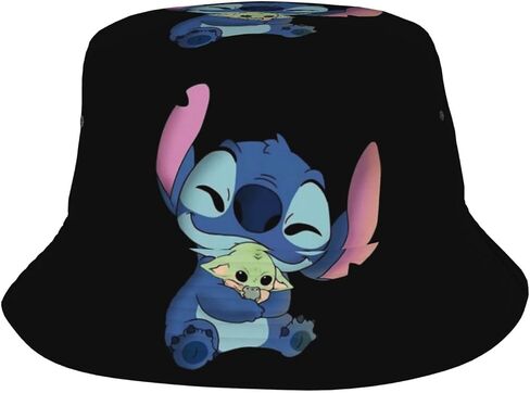 Cartoon Funny Bucket Hats Fashion Sun Cap Packable Outdoor Fisherman Hat for Women Men Travel in Saudi Arabia