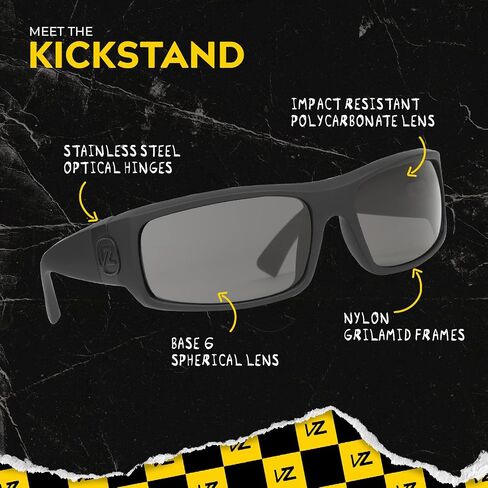 VonZipper Men's Kickstand Rectangular Sunglasses in Saudi Arabia
