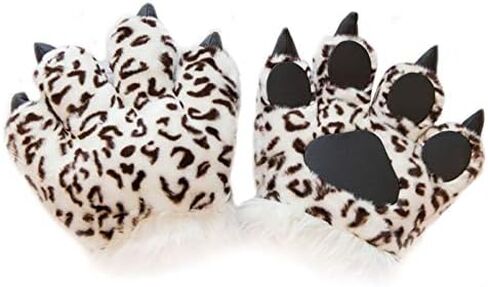 TINTON LIFE Fluffy Cosplay Costume Set Soft Plush Animals Ears Headband Tail Paws in Saudi Arabia