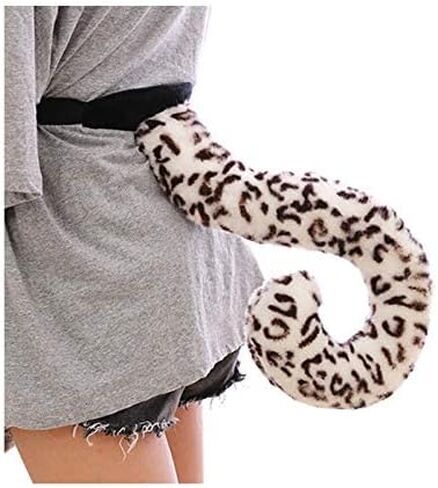 TINTON LIFE Fluffy Cosplay Costume Set Soft Plush Animals Ears Headband Tail Paws in Saudi Arabia