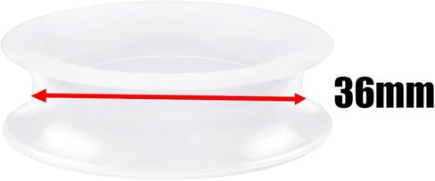 bodyjewellery White Silicone Double Flared Ear Plugs - Sold as a Pair in Saudi Arabia