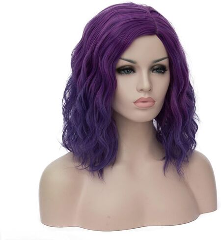 Mildiso Long Wigs for Women 26'' Black White Wig Cute Colorful Silver Hair Wig with Comfortable Wig Net Perfect Wigs for Party Halloween M051 in Saudi Arabia