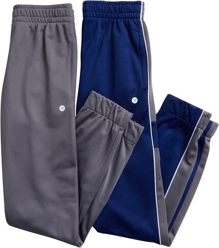 RBX Boys' Sweatpants - 4 Pack Active Tricot Warm-Up Jogger Track Pants (Size: 4-20), Size 5/6, Navy/Grey/Black/Grey in Saudi Arabia