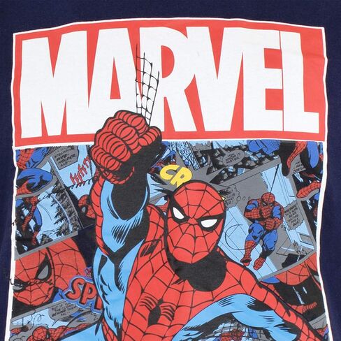 Marvel Mens' Spiderman Pajamas Size X-Large Blue in Saudi Arabia