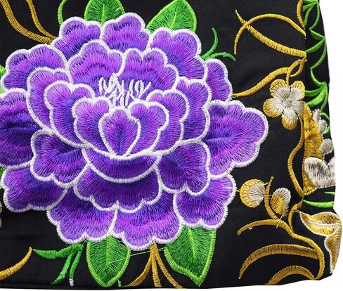 Women's Unique Vintage Hobo Tote Bags Embroidered Shoulder Handbags Flower bags for lady in Saudi Arabia