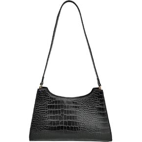 AMHDV Retro Shoulder Bag Top Handle Handbag with Crocodile Pattern Classic Tote Purse for Women