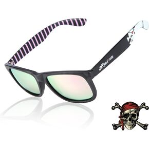 Office Pirate Unisex Polarized Mirrored Sunglasses Help Office Bound Dreamers Escape While Saving the Oceans and the Planet