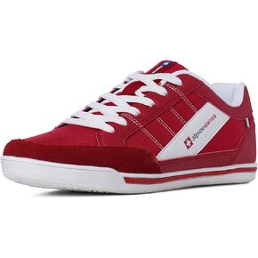 Alpine Swiss Mens Stefan Suede Trim Retro Fashion Sneakers