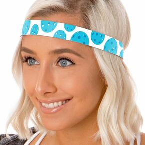 Hipsy Women's Adjustable No Slip Pickleball Headband Sports 7/8" Wide Pickle Ball Head Band for Women Girls and Teens