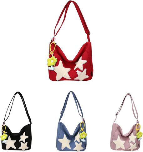 Star Tote Hobo Bag Women Handbag Large Capacity Tote Shoulder Bag Casual Crossbody Bag Gift for Women in Saudi Arabia