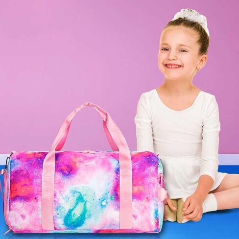 Duffle Bag for Boys, Travel Tote Bag with Shoe Compartments for Kids, Water Resistant Sleepover Dance Bag for Teens, Dinosaur Weekender Sports Gym Carry on Bag in Saudi Arabia